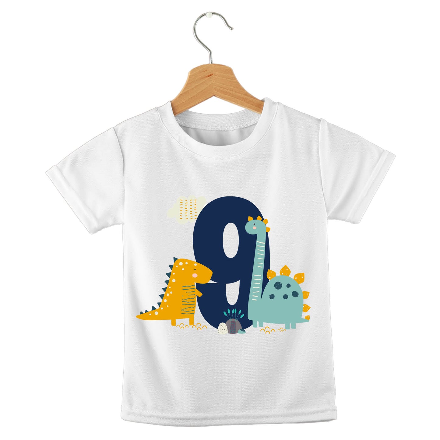 Personalized kids birthday t-shirt – dinosaur birthday boy design | myartworkplate.com – name example