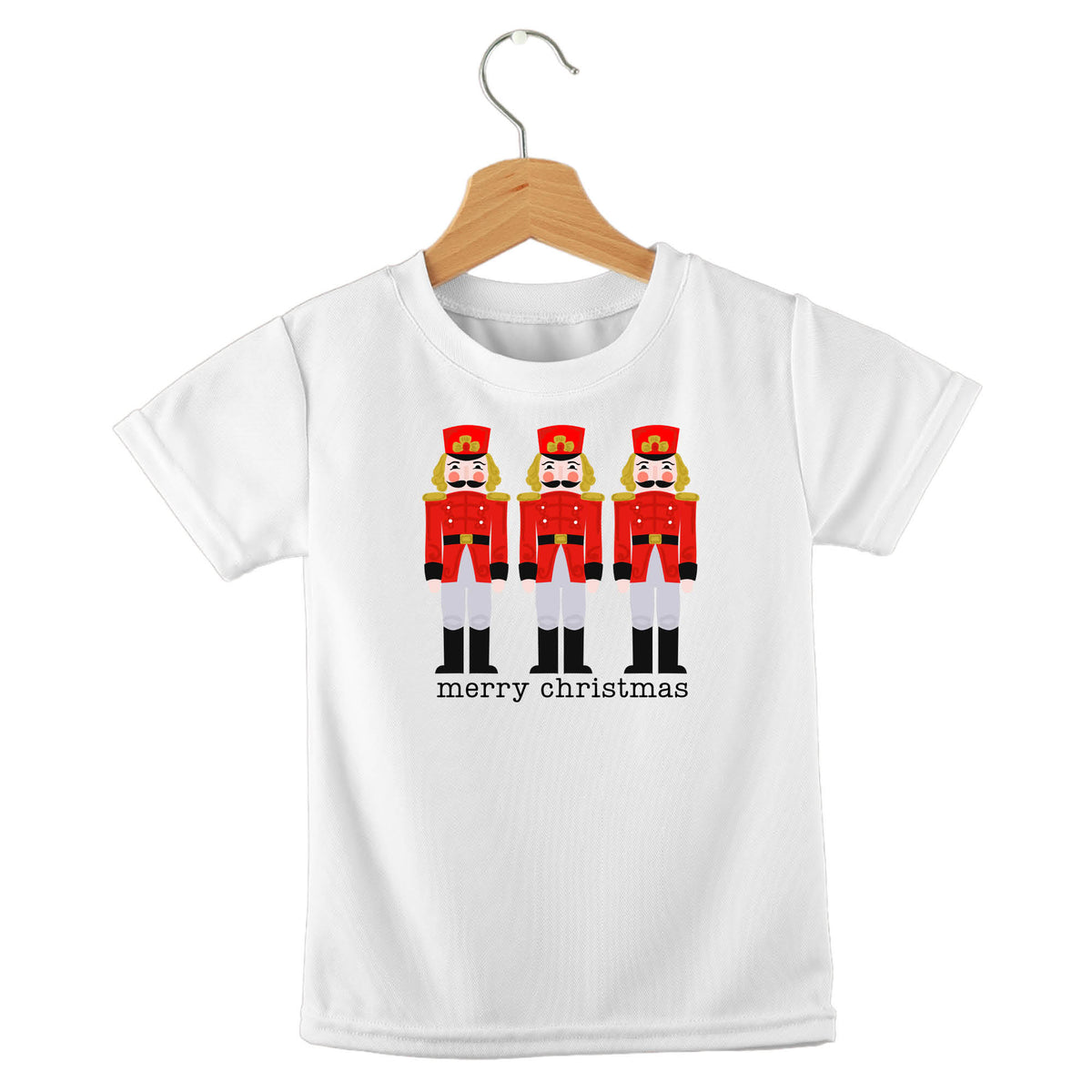 Personalized kids birthday t-shirt – toy soldiers Christmas design | myartworkplate.com – front view