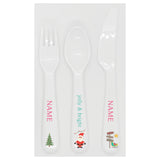 utensils - my design - santas sleigh - pink