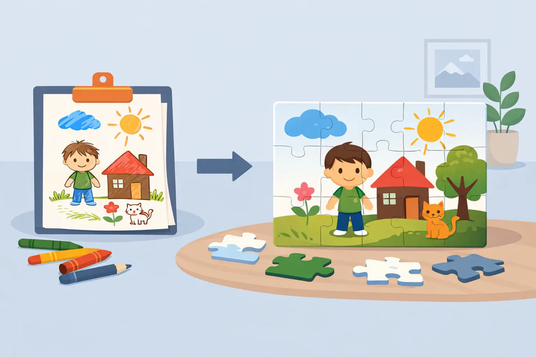 Personalized Puzzle From Child Drawing Ideas