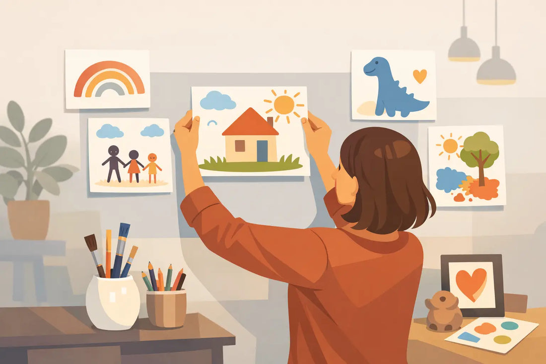 How to Display Children's Art at Home With Heart