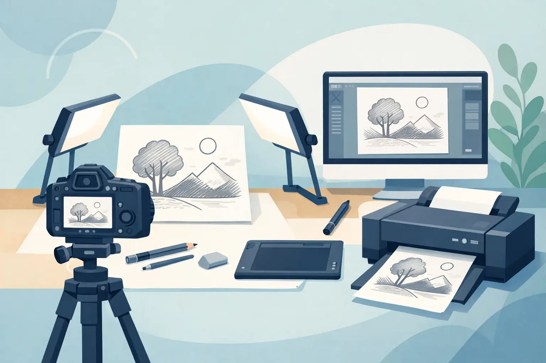 How to Photograph Drawings for Beautiful Printing