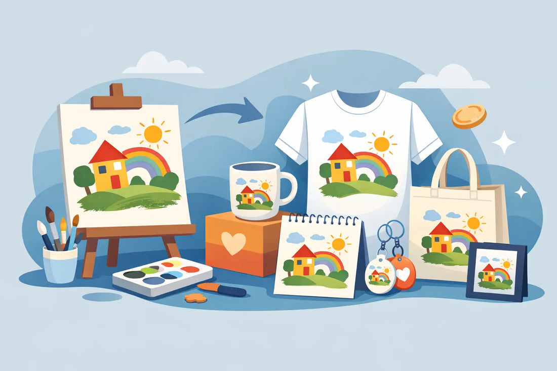 Turn School Art Into Fundraiser Products