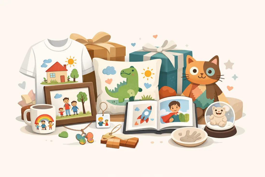 12 Best Gifts Made From Kids Artwork to Treasure