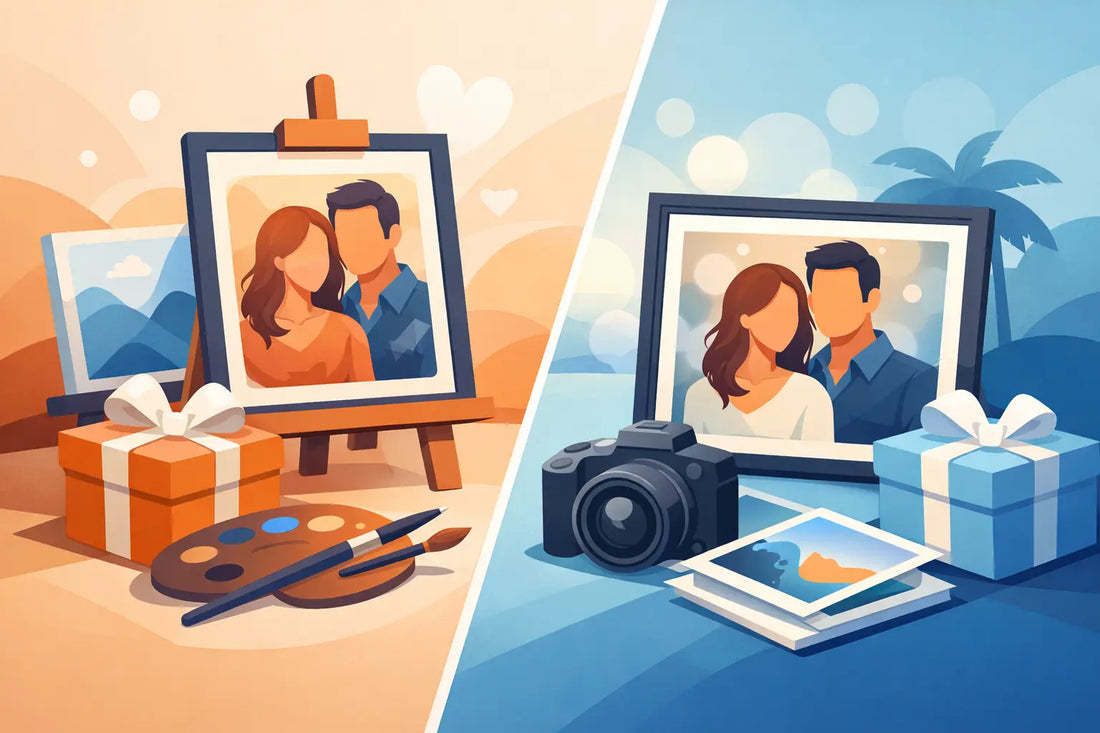 Custom Artwork Gifts vs Photo Gifts Compared