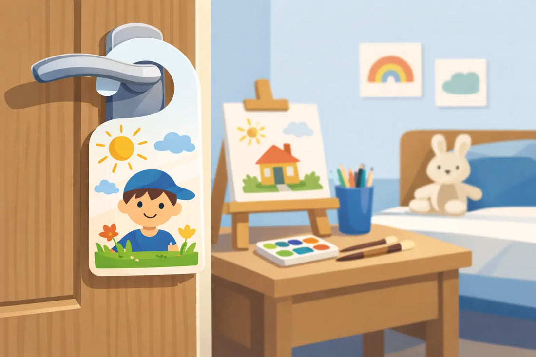 Custom Door Hanger Kids Art That Lasts