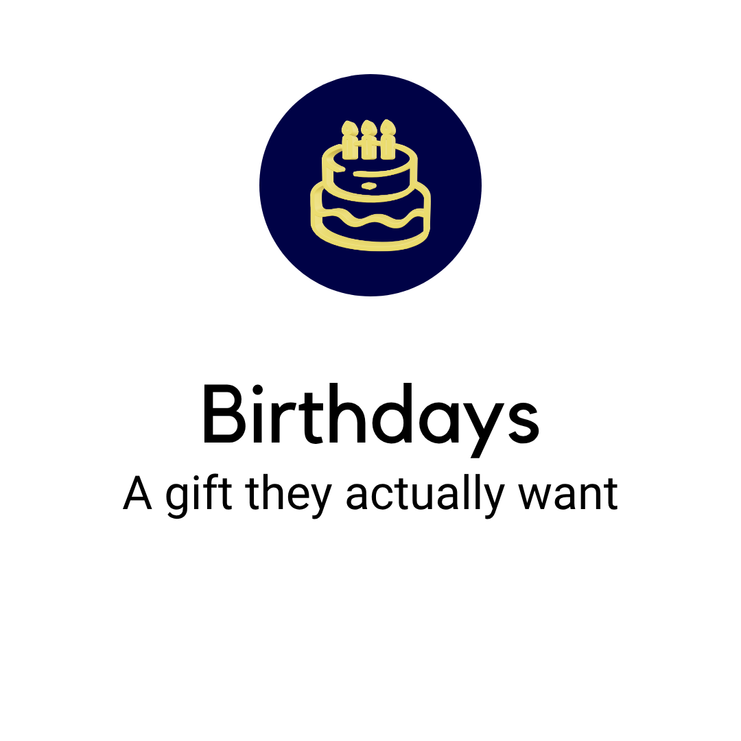 Birthday gifts