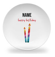 plate - my design - birthday candles