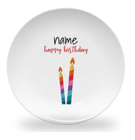 plate - my design - birthday candles