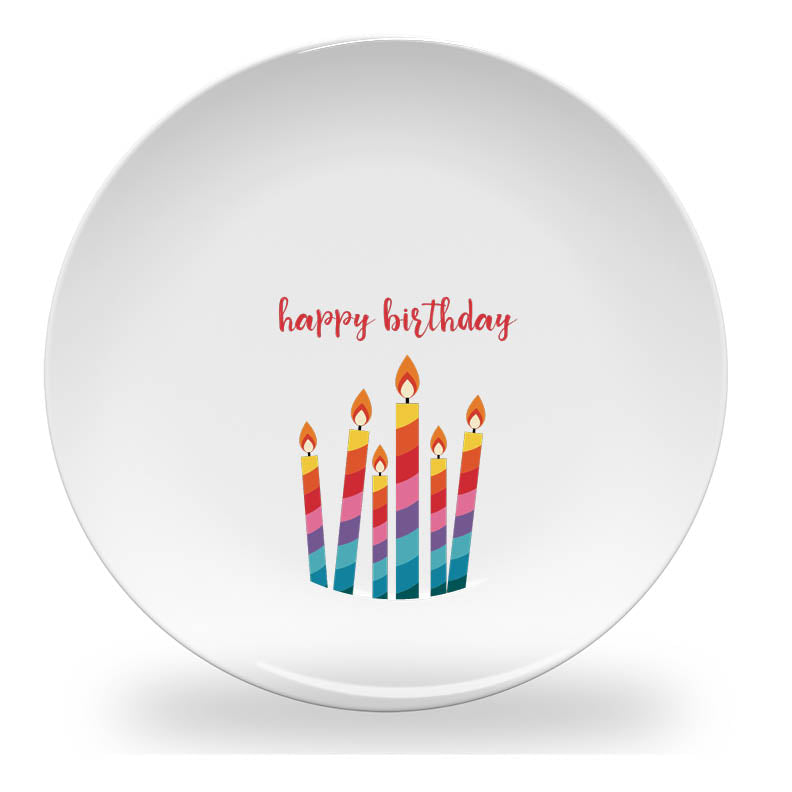 plate - my design - birthday candles