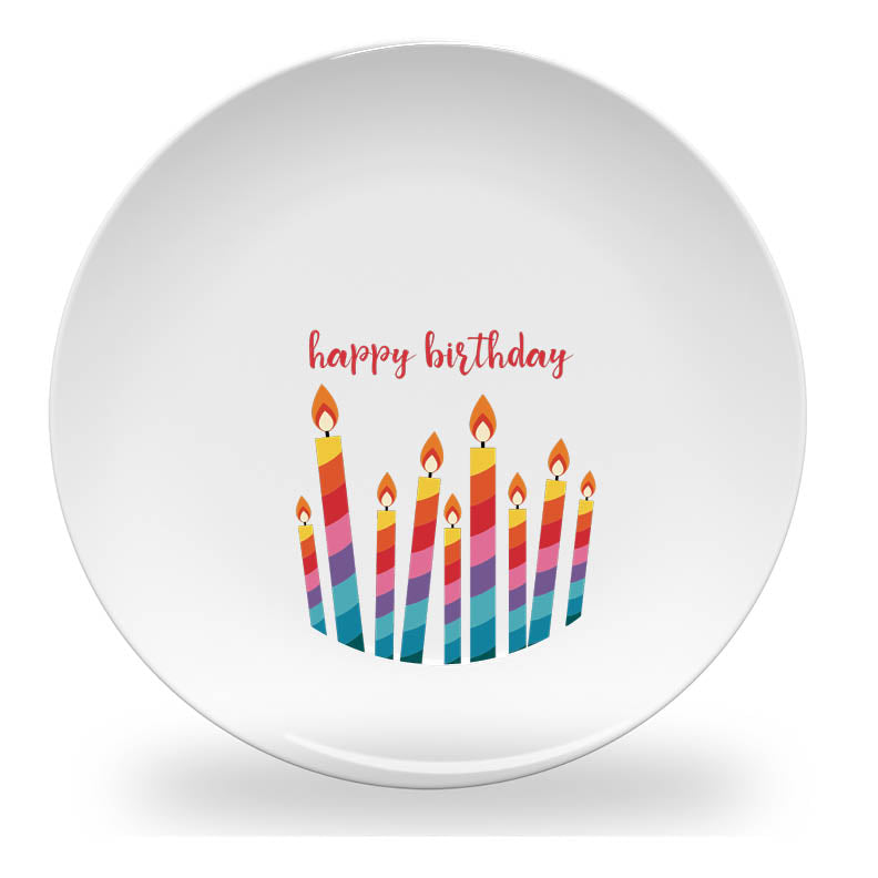plate - my design - birthday candles