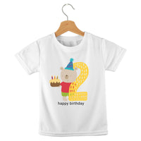 short sleeve t-shirt jungle birthday animals