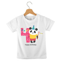 short sleeve t-shirt jungle birthday animals
