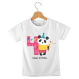 short sleeve t-shirt jungle birthday animals