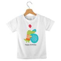 short sleeve t-shirt jungle birthday animals