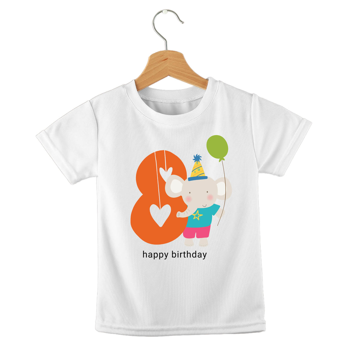 Personalized kids birthday t-shirt – jungle birthday animals design | myartworkplate.com – full set
