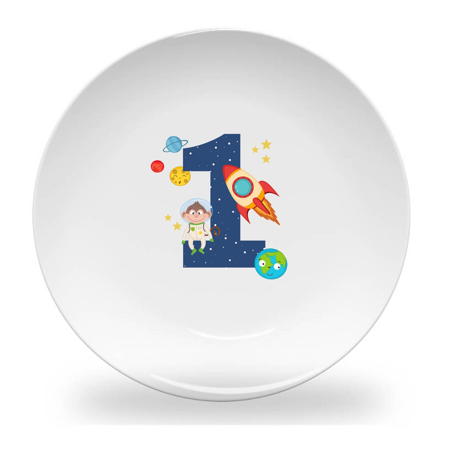 Personalized kids plate – personalised birthday numbers design | myartworkplate.com – lifestyle shot