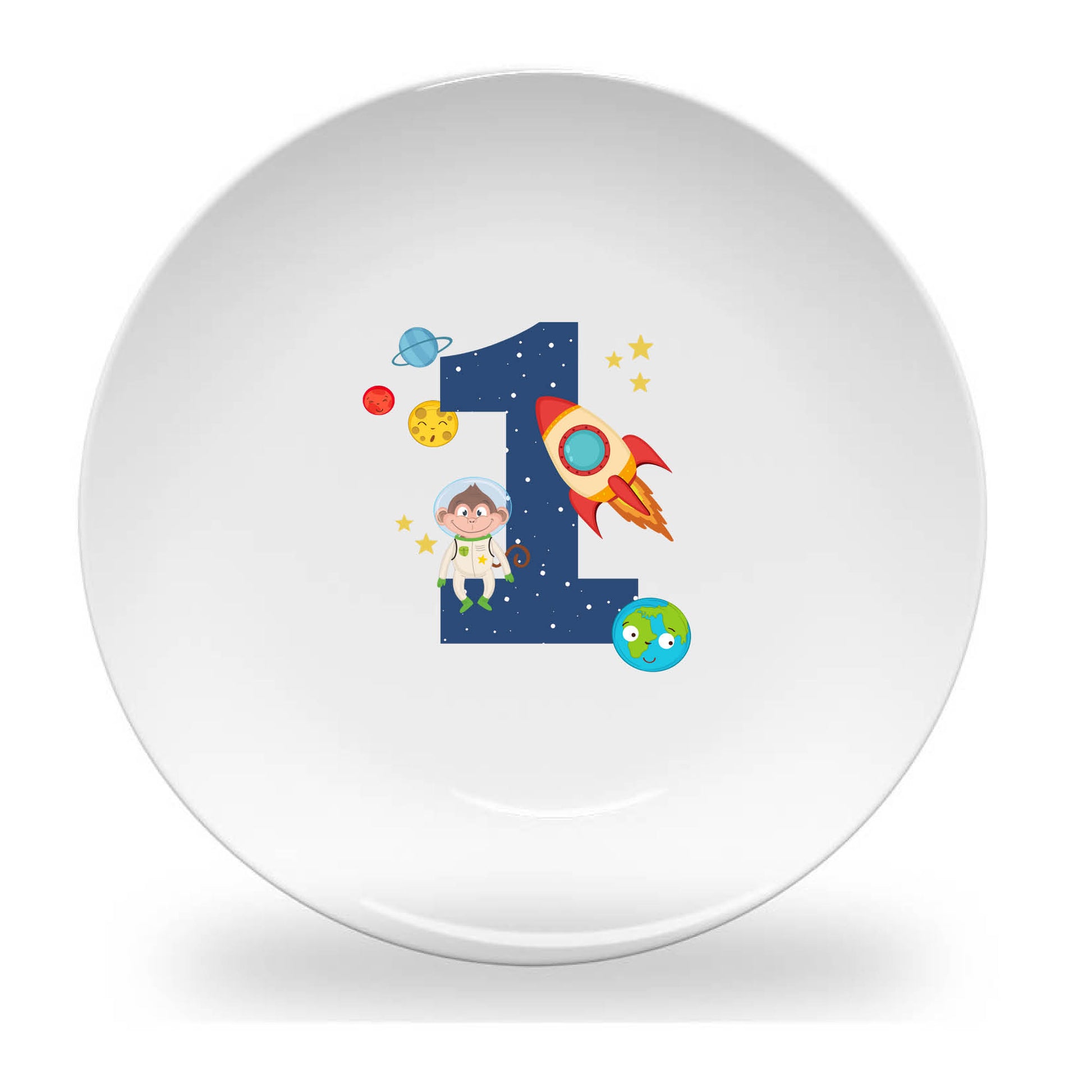 Personalized kids plate – personalised birthday numbers design | myartworkplate.com – lifestyle shot