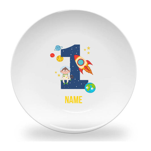 Personalized kids plate – personalised birthday numbers design | myartworkplate.com