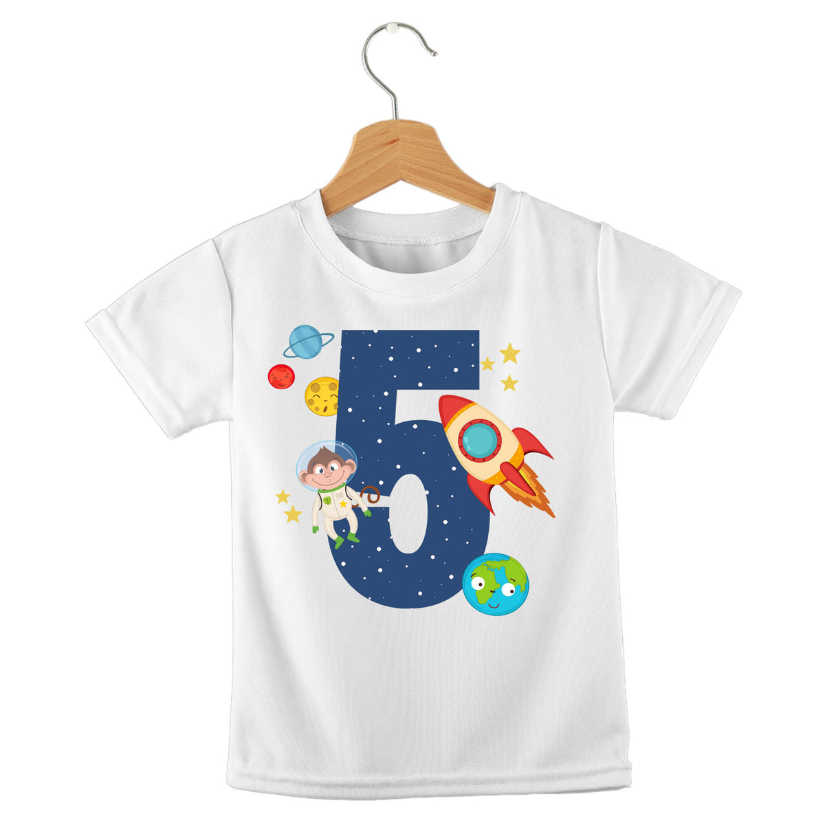Personalized kids birthday t-shirt – space birthday personalised design | myartworkplate.com – size guide