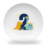 plate - my design - Birthday Numbers Boy - Dino