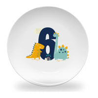 plate - my design - Birthday Numbers Boy - Dino