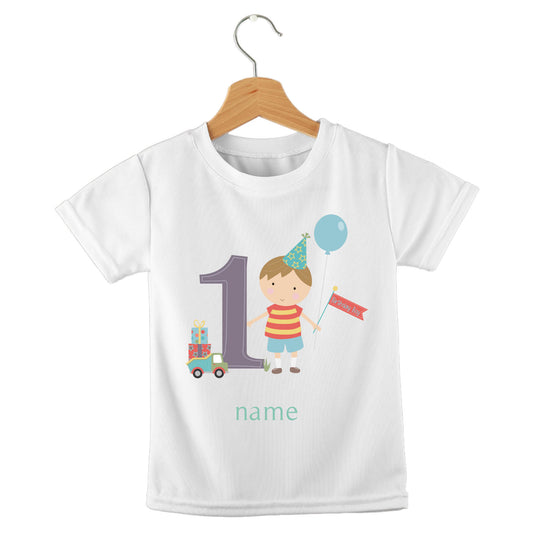 Personalized kids birthday t-shirt – birthday boy numbers design | myartworkplate.com