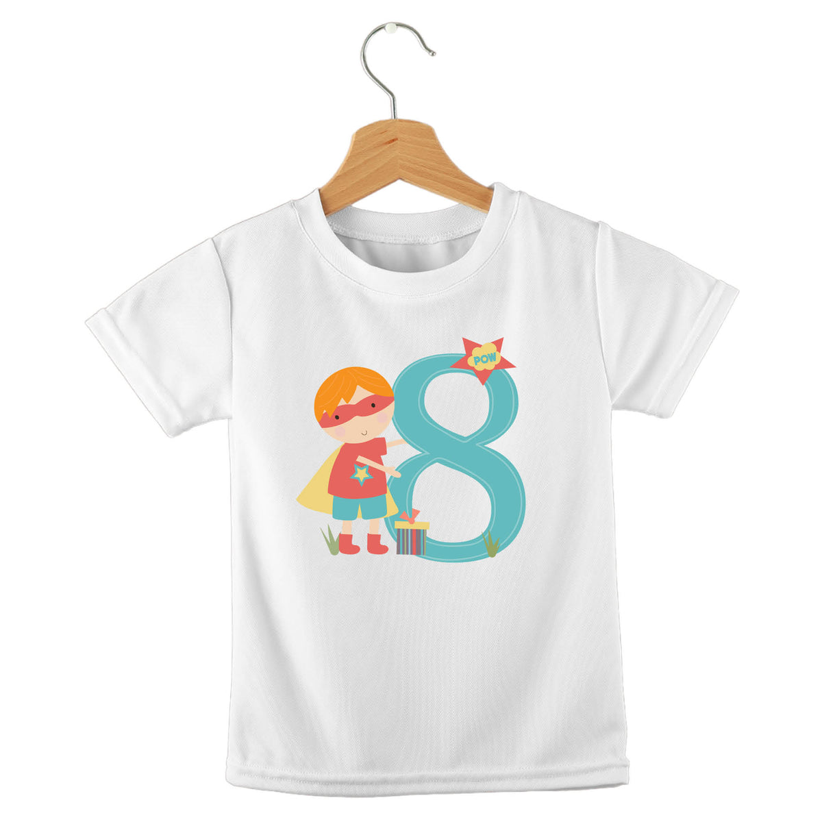 Personalized kids birthday t-shirt – birthday boy numbers design | myartworkplate.com – full set