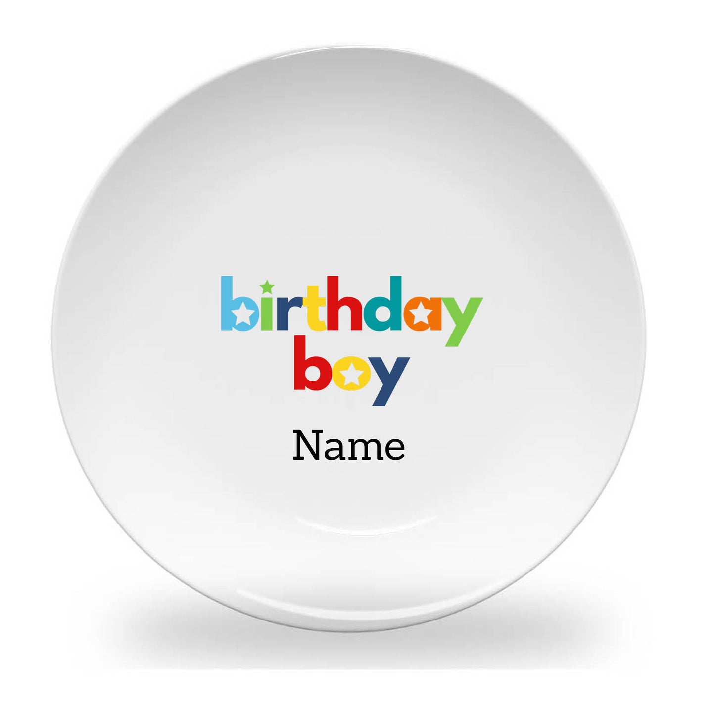 Personalized kids plate – personalised birthday boy design | myartworkplate.com