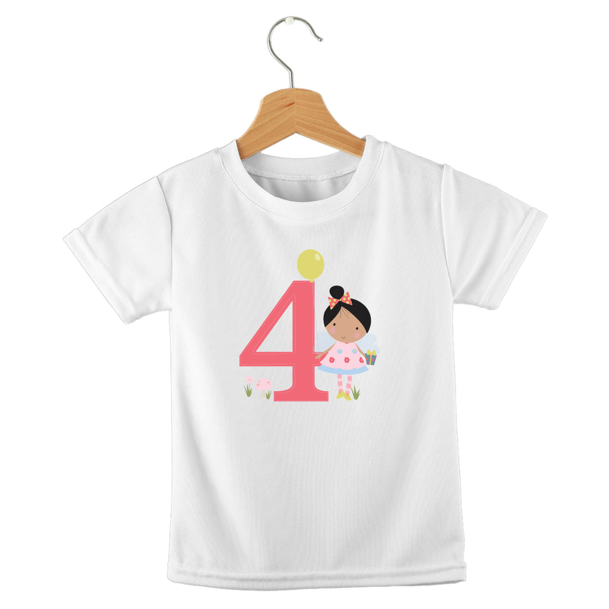 Personalized kids birthday t-shirt – birthday girl numbers design | myartworkplate.com – lifestyle shot