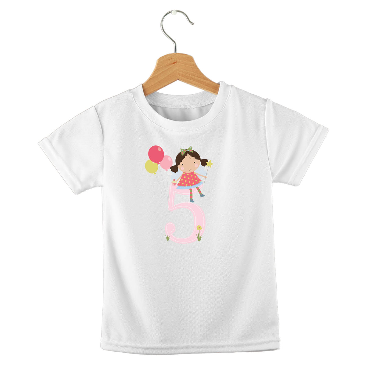 Personalized kids birthday t-shirt – birthday girl numbers design | myartworkplate.com – size guide