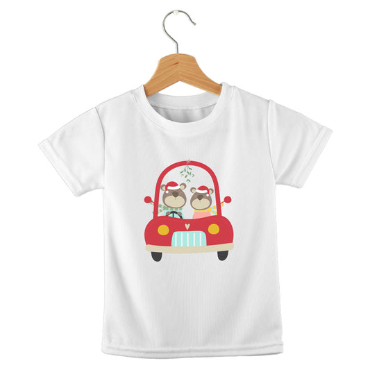Personalized kids birthday t-shirt – Christmas cars festive design | myartworkplate.com