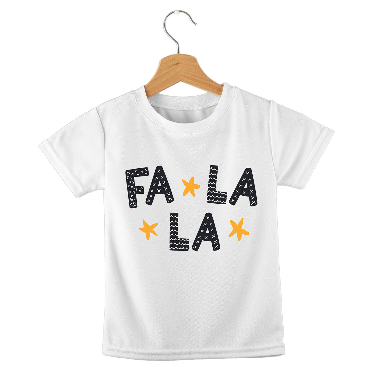 Personalized kids birthday t-shirt – Christmas quotes festive design | myartworkplate.com – front view