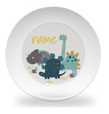 plate - my design - dino friends