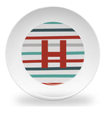 plate - my design - pinstripe alphabet