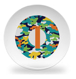 plate - my design - alphabet color camouflage