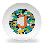 plate - my design - alphabet color camouflage