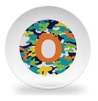plate - my design - alphabet color camouflage