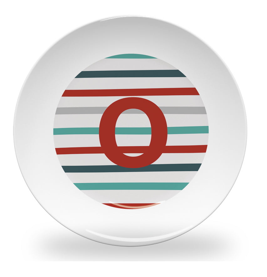 plate - my design - pinstripe alphabet