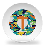 plate - my design - alphabet color camouflage
