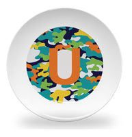 plate - my design - alphabet color camouflage
