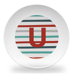 plate - my design - pinstripe alphabet