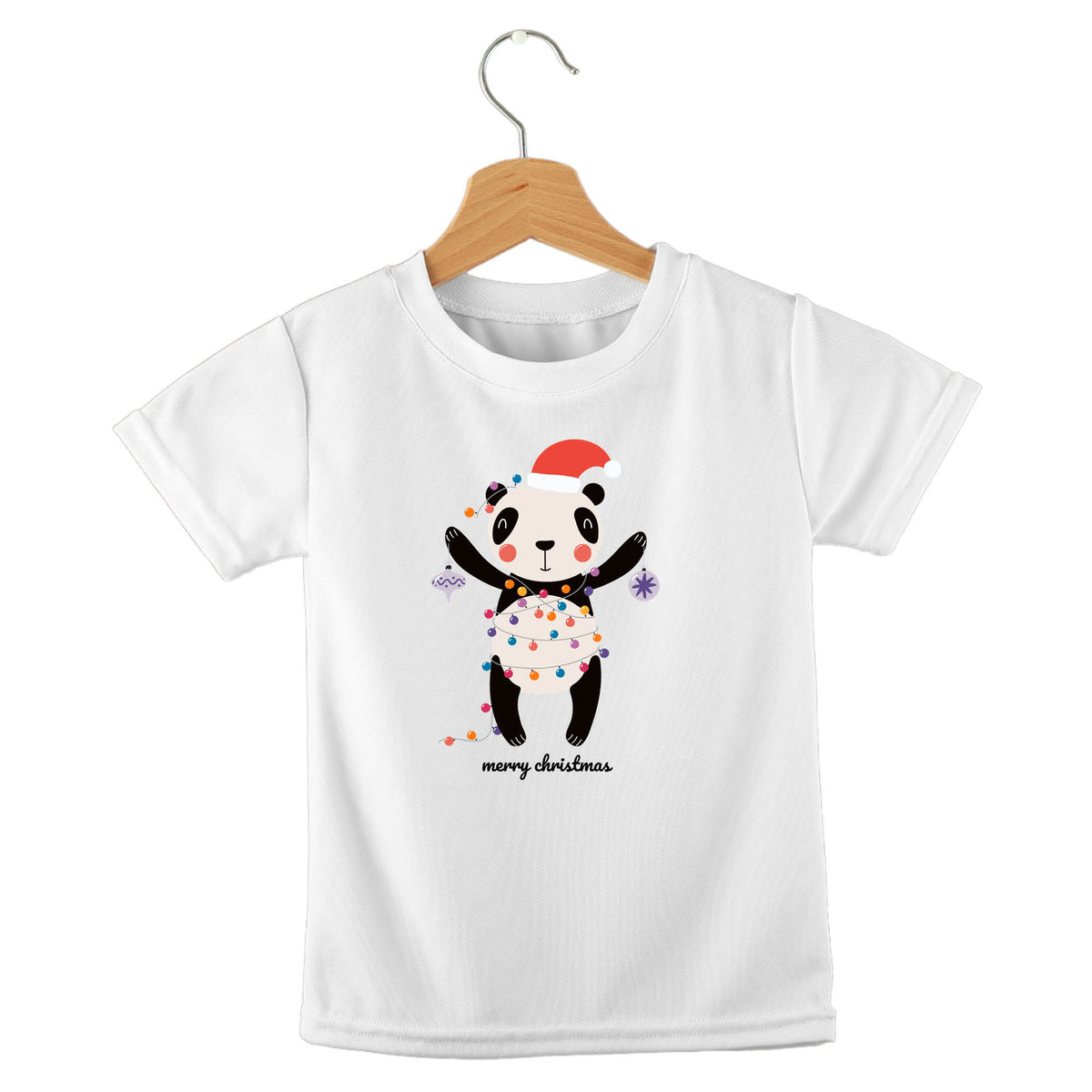 Personalized kids birthday t-shirt – merry Christmas animals design | myartworkplate.com – detail close-up