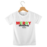 short sleeve t-shirt merry christmas