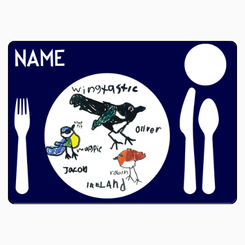placemat - center circle - upload artwork