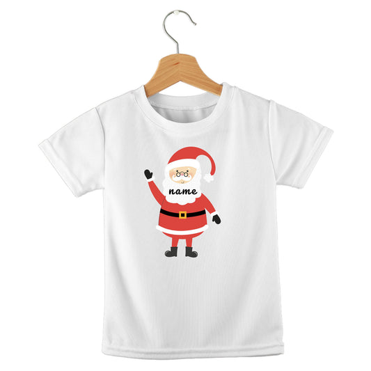 Personalized kids birthday t-shirt – Santa Claus Christmas design | myartworkplate.com