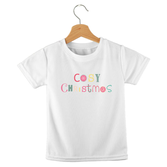 Personalized kids birthday t-shirt – winter fun Christmas design | myartworkplate.com