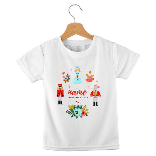 Personalized kids birthday t-shirt – Christmas nutcracker 2024 design | myartworkplate.com