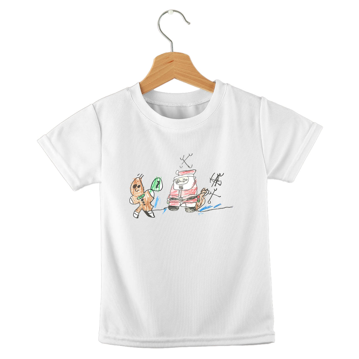 Personalized kids birthday t-shirt – custom artwork upload design | myartworkplate.com – detail close-up