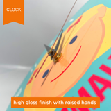 clock - my design - animal face